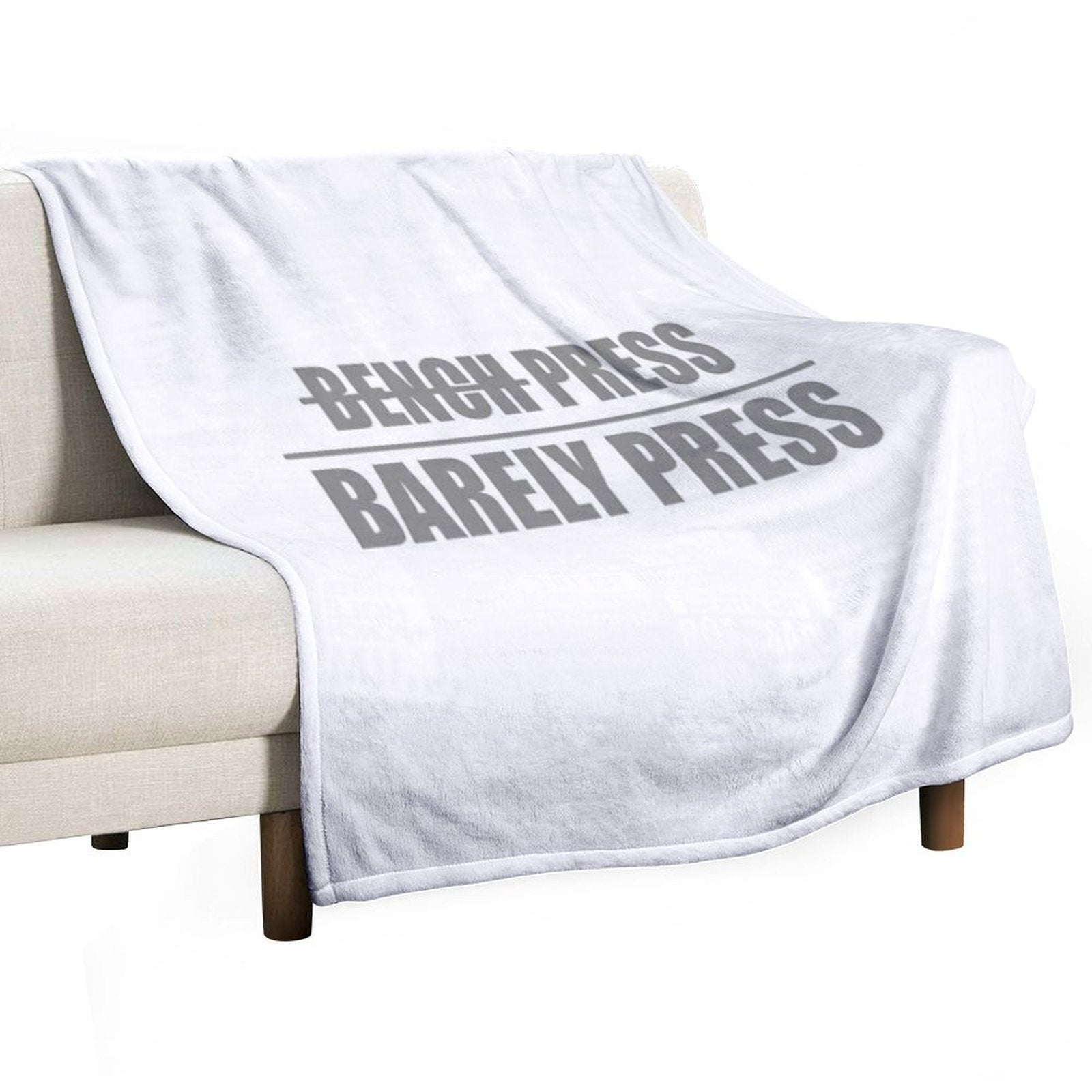 Bench Press, Barely Press Compact Throw Blanket