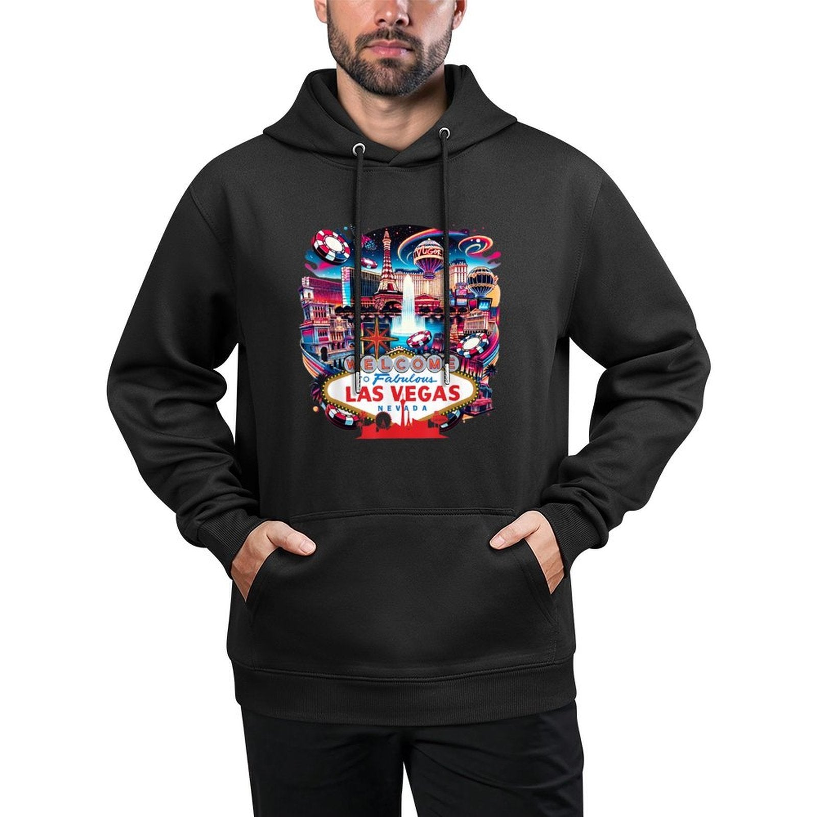 Love LAS VEGAS Baby for Holidays in Las Vegas Souvenir Layering Staple Hoodie