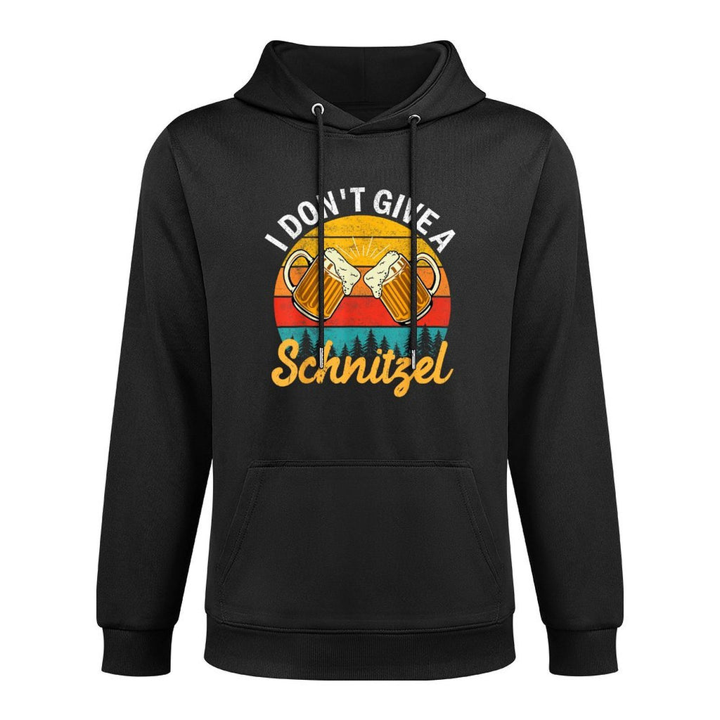 I Dont Give A Schnitzel Vintage Christmas, Beer Lovers Shrink-Resistant Hoodie