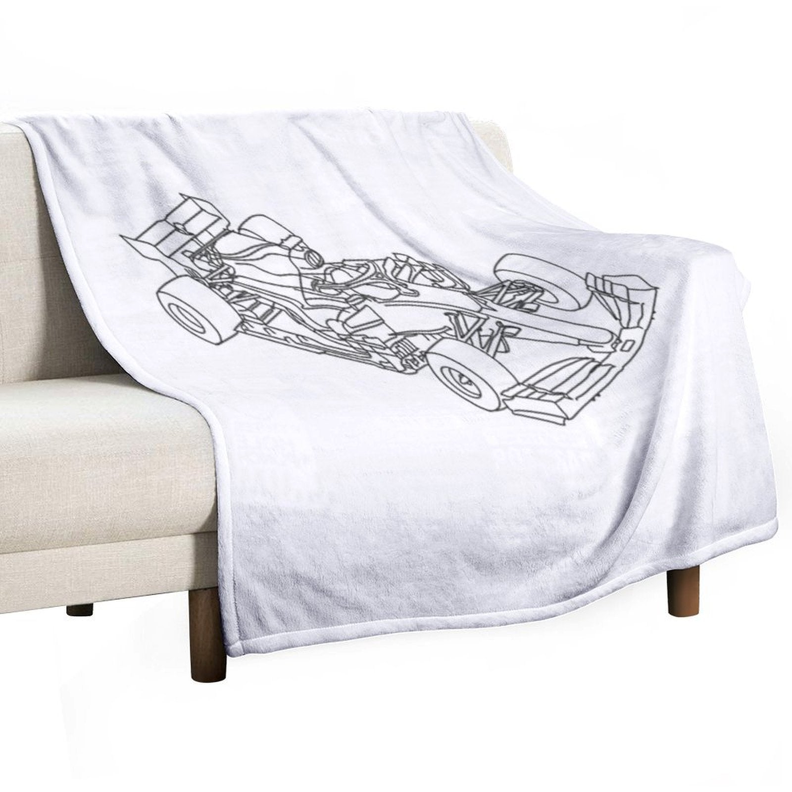 F1 Sketch Comfort Throw Blanket