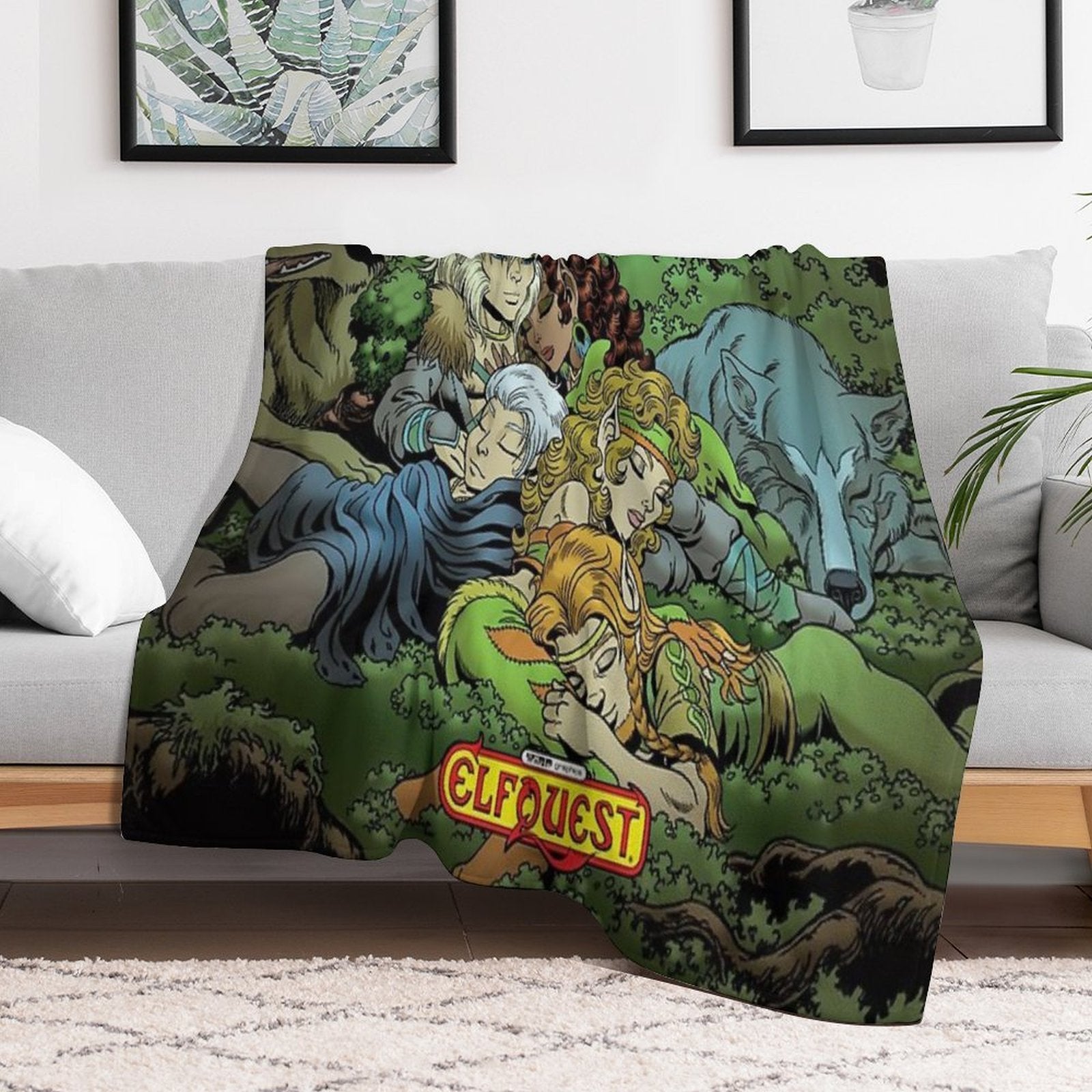 ElfQuest True Peace II Sustainable Throw Blanket