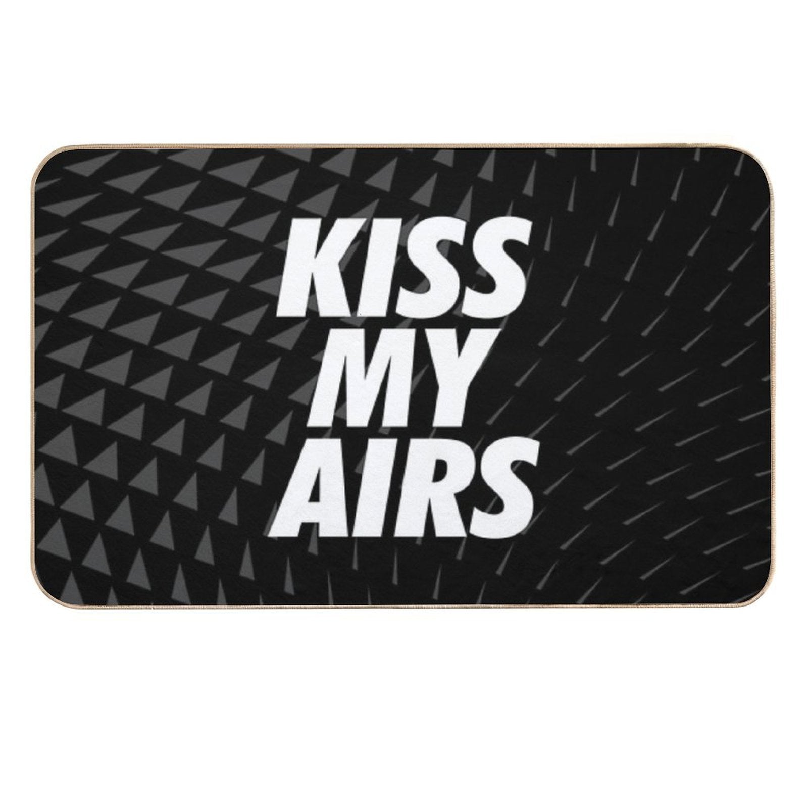 Kiss My Airs Sneaker Head Hype Black & White  Rapid-Drying Bath Mat