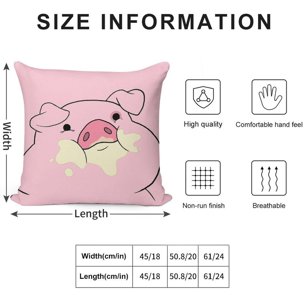 Waddles The Pig From Gravity Falls Soft Fade-Resistant Throw Pillow