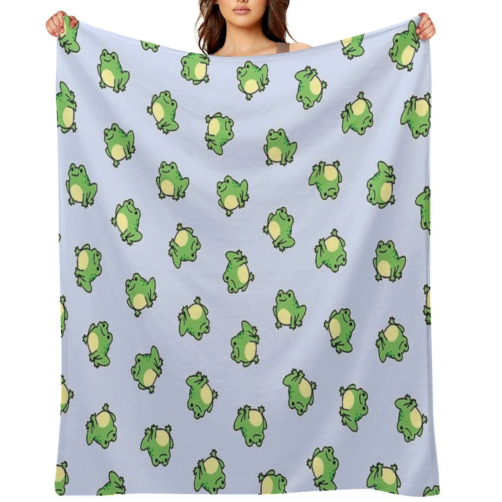 Frog Plush Throw Blanket