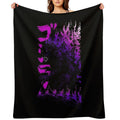 Gojira Millenium Godzilla 2000 Minus 1 Shin Black Light Travel-friendly Throw Blanket