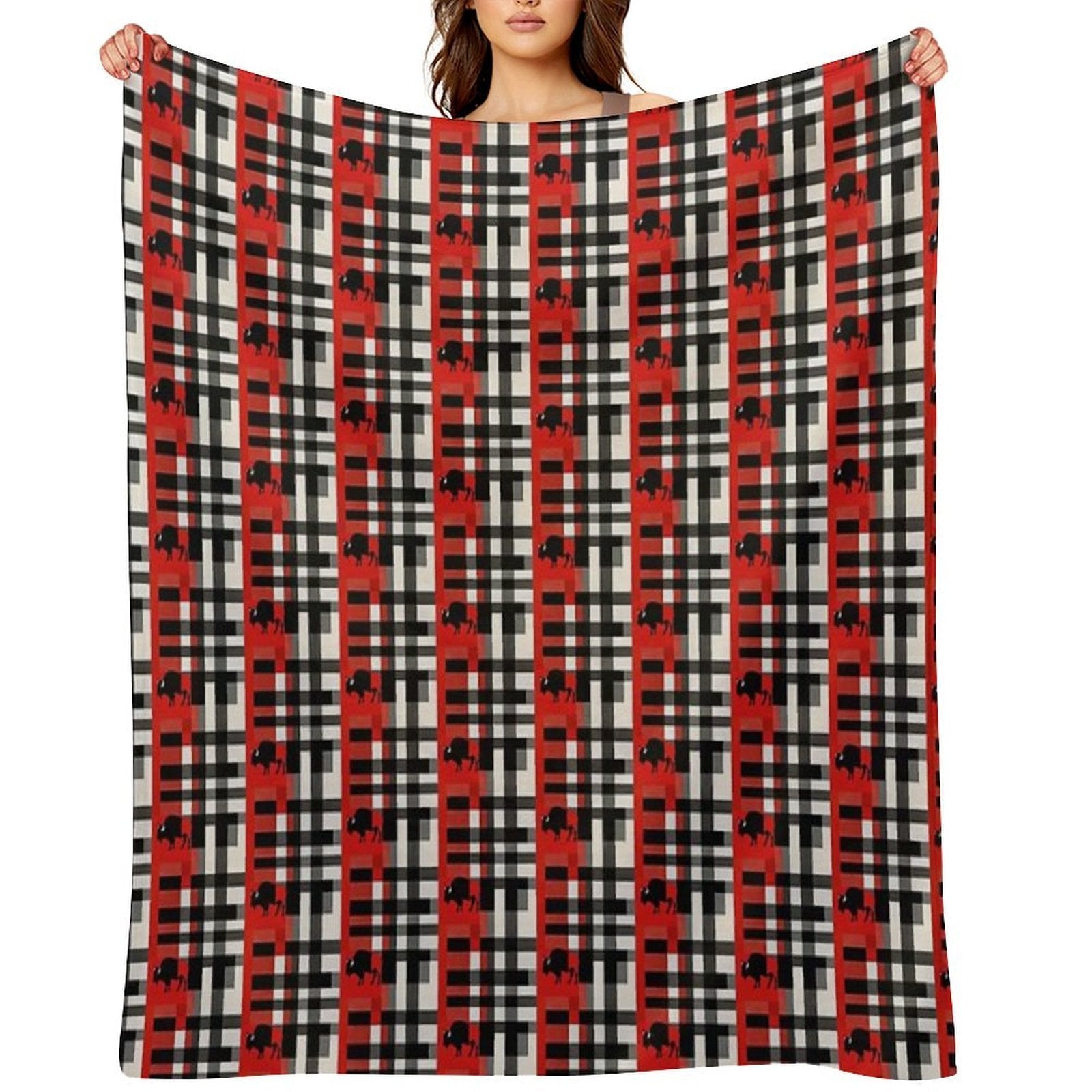Plaid Pattern PT5120 Wrinkle-free Throw Blanket