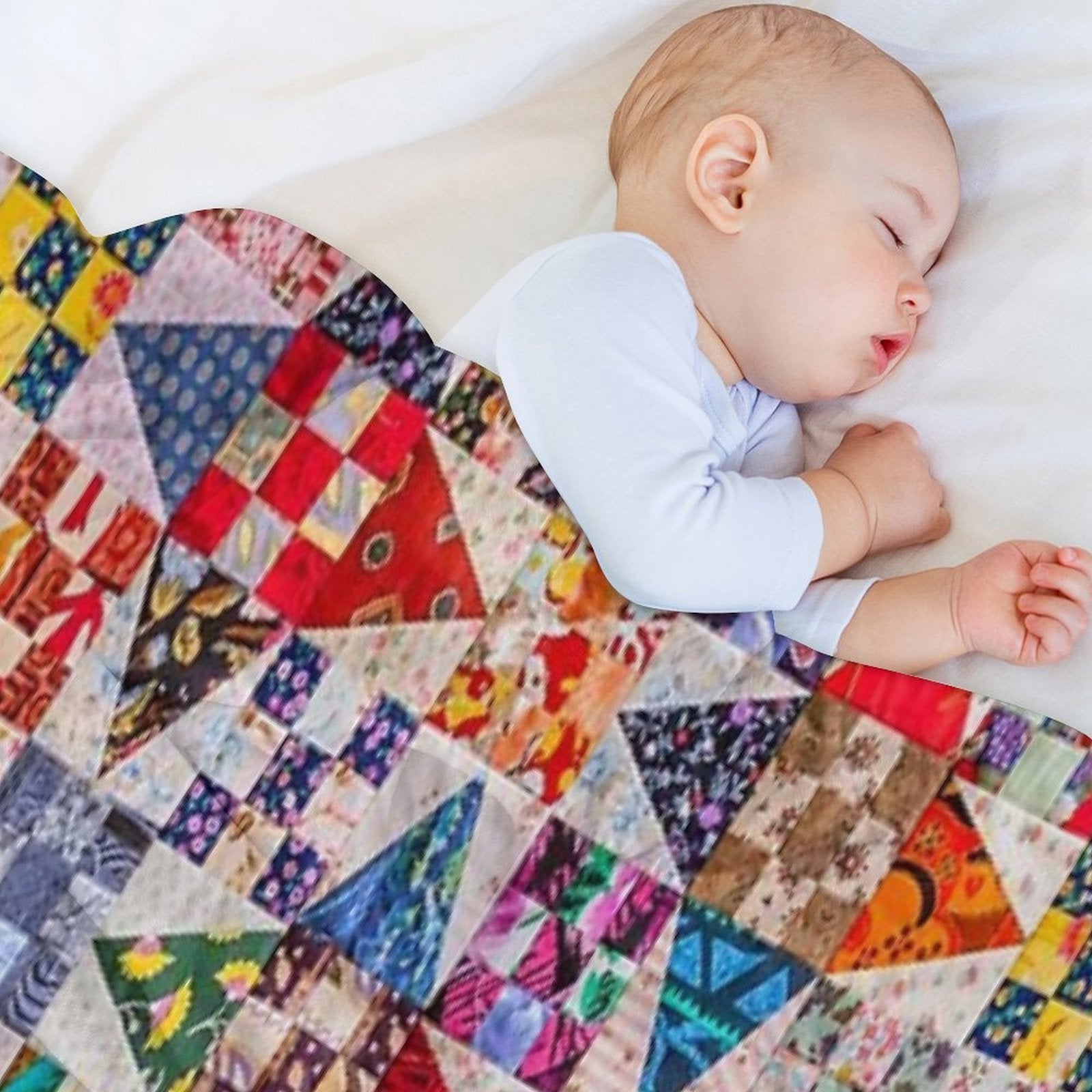 Patchwork Lightweight Throw Blanket