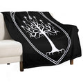 Sigil of Gondor Sustainable Throw Blanket