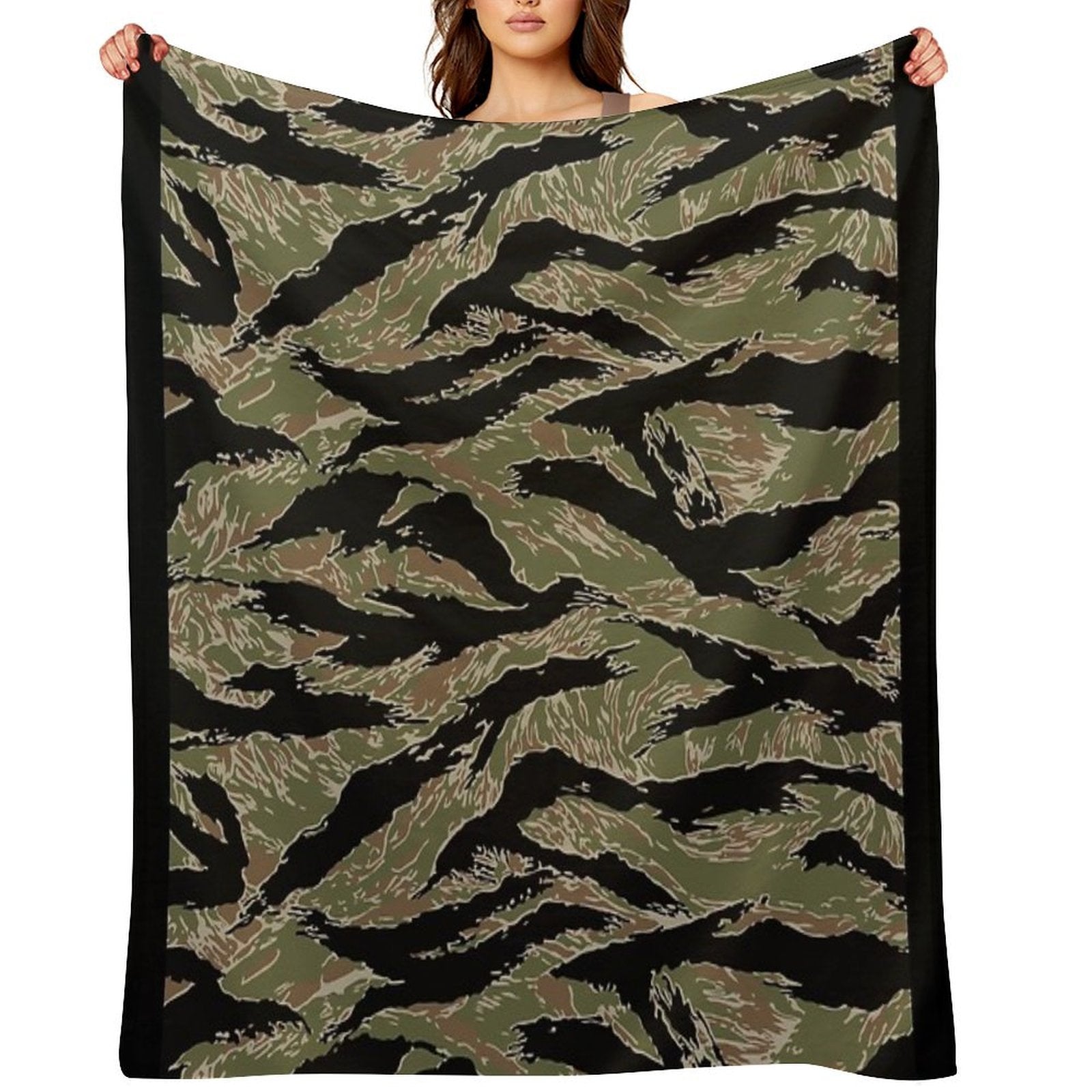 Tigerstripe Camo Premium Throw Blanket