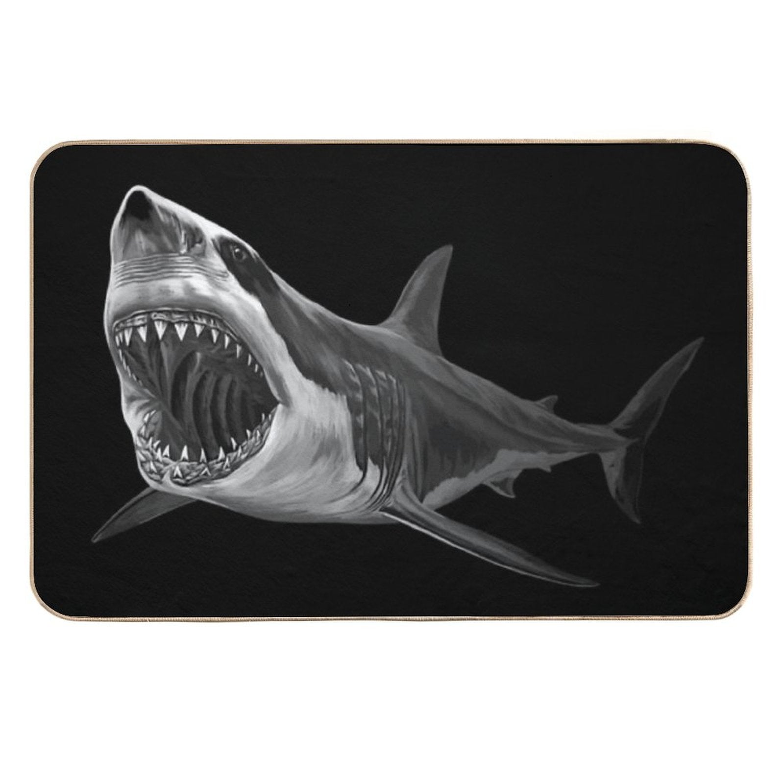 Great White Shark  Odorless Bath Mat