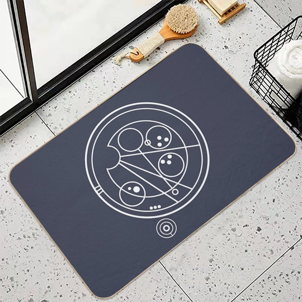 Allons-y! White  Odorless Bath Mat
