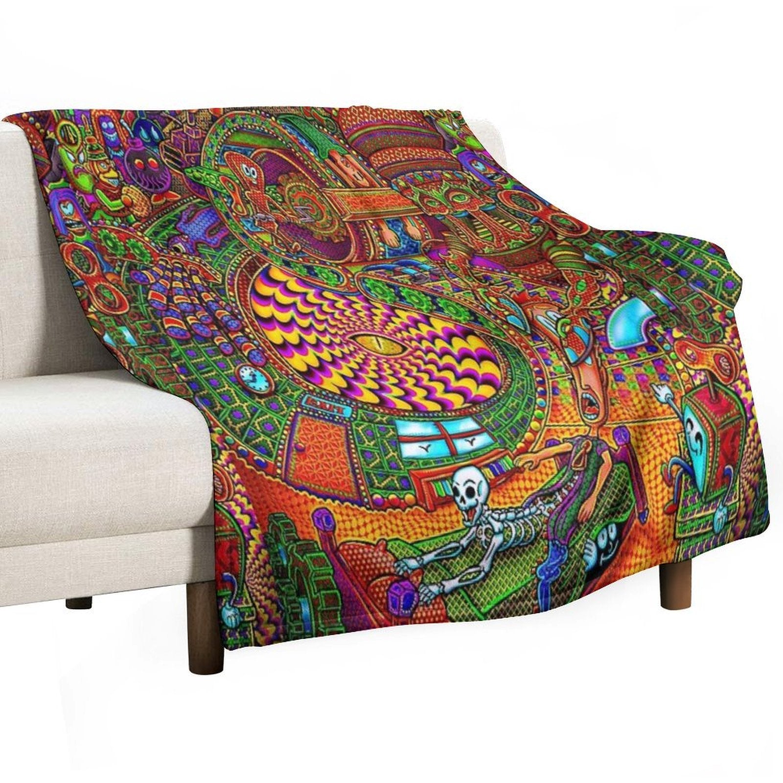Carnival of The Abyss Travel-friendly Throw Blanket