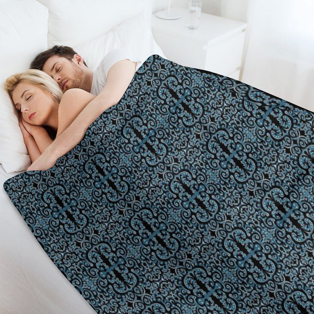 Pretty Paisley Teal Durable Throw Blanket