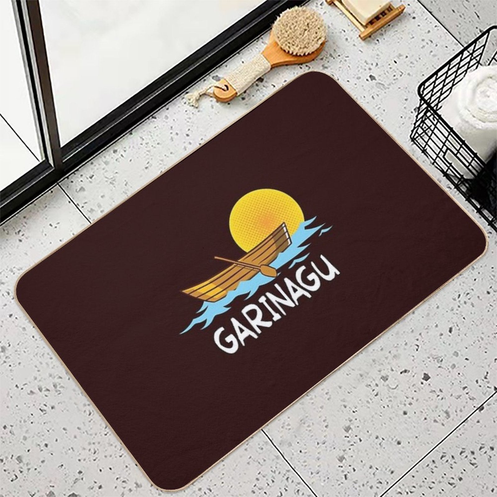 Garinagu Sunset at Sea  Easy To Clean Bath Mat