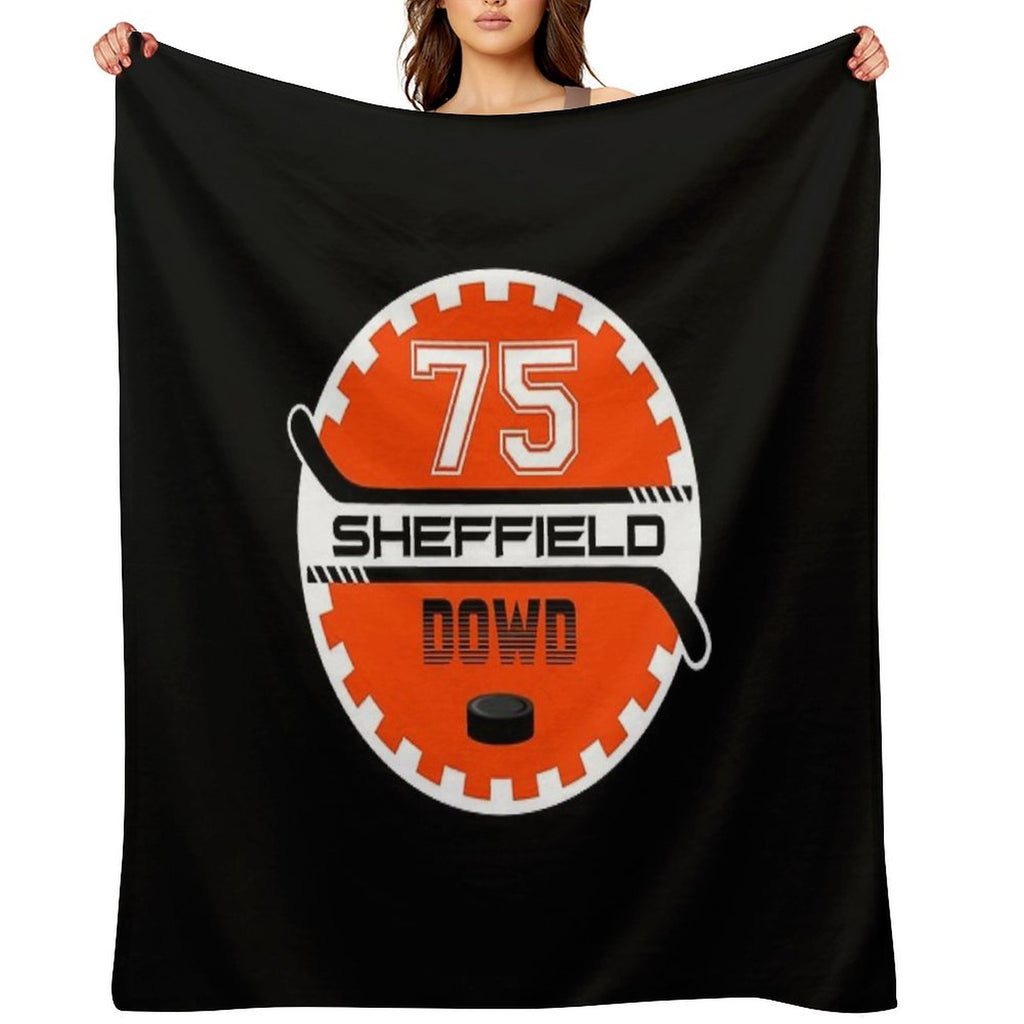 Sheffield Steelers Ice Hockey Cog - 75 Dowd Velvety-soft Throw Blanket