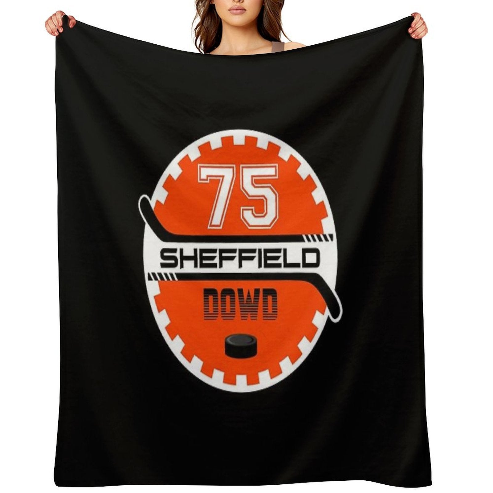 Sheffield Steelers Ice Hockey Cog - 75 Dowd Velvety-soft Throw Blanket