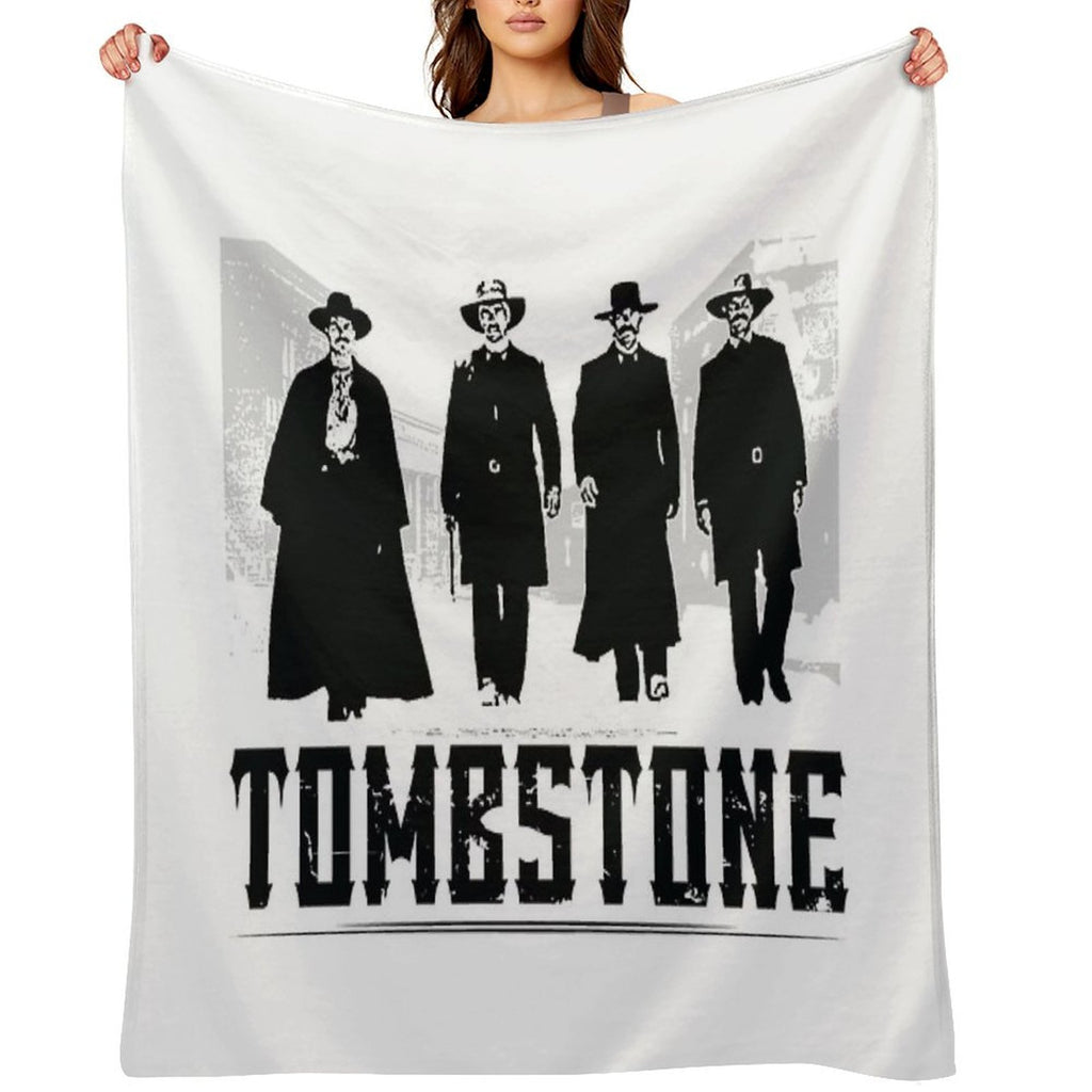 MOVIES TOMBSTONE BLACK Anti-pilling Throw Blanket