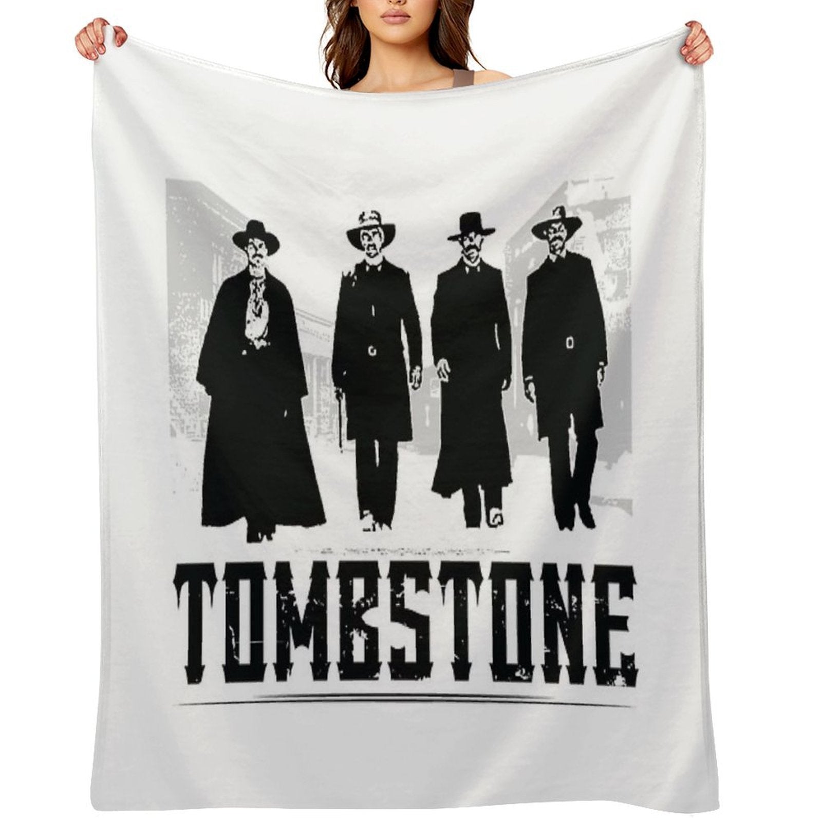MOVIES TOMBSTONE BLACK Anti-pilling Throw Blanket