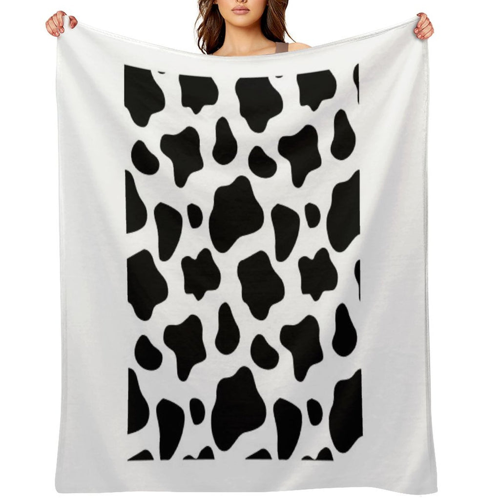 Cow Spots Pattern Cows Animal Print Machine-washable Throw Blanket