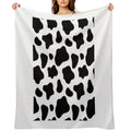Cow Spots Pattern Cows Animal Print Machine-washable Throw Blanket