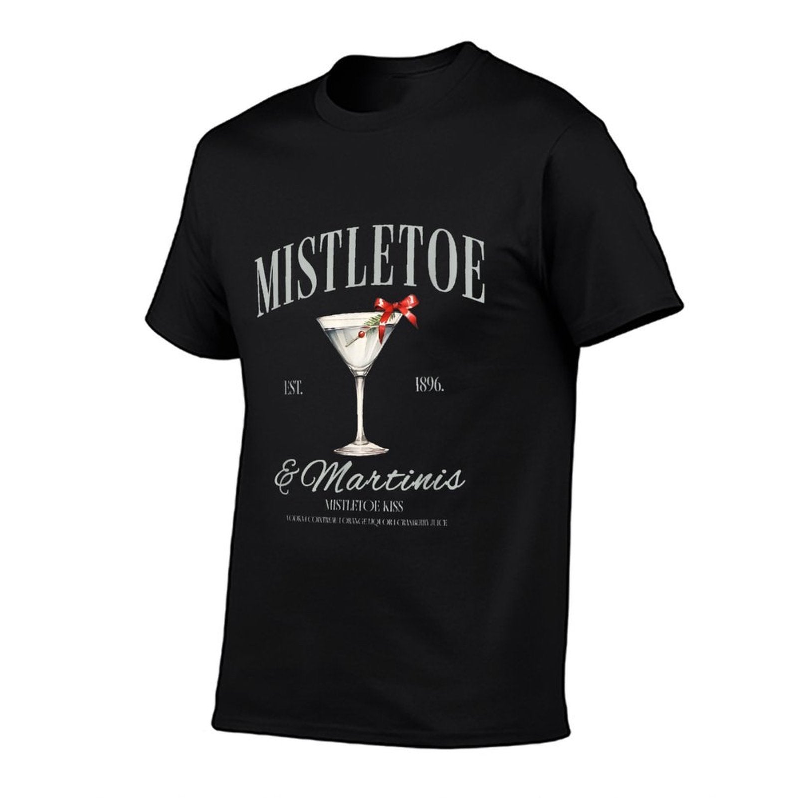 Mistletoe And Martinis Cocktail Christmas Espresso Martini  Stretchy T-Shirt