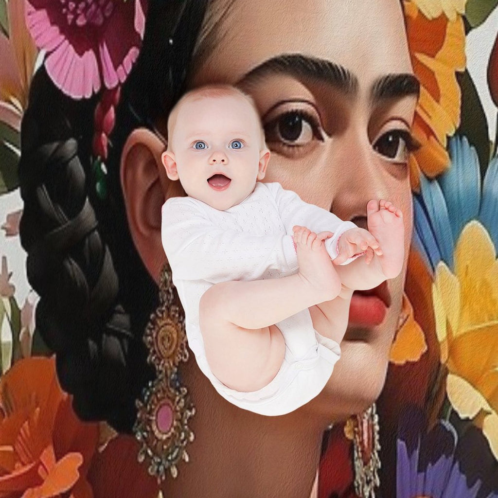Frida Khalo All The Flowers- 1 Premium Throw Blanket