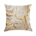Cream & Gold Wet Paint Soft Warmth Comfort Throw Pillow