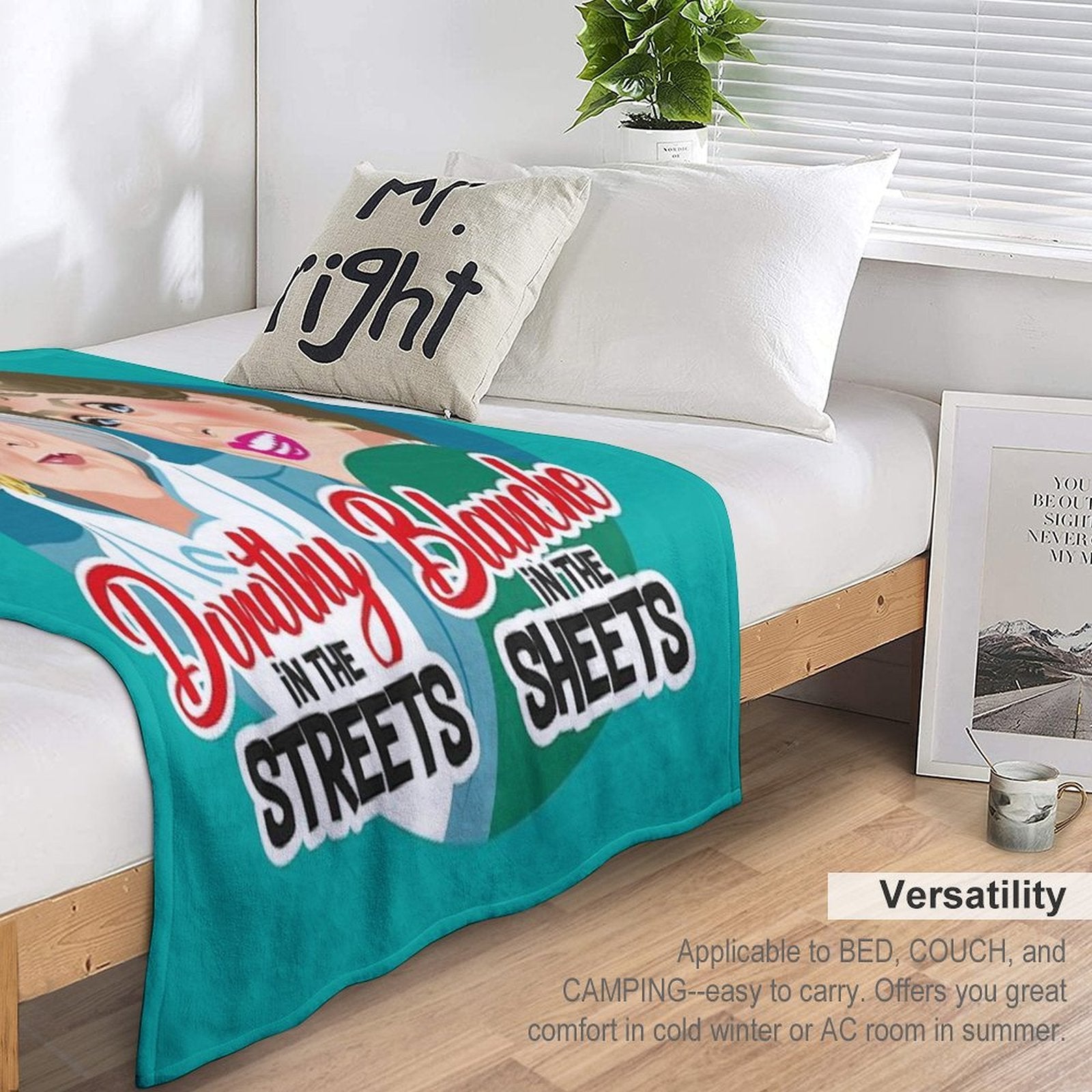 Dorothy in The Streets, Blanche in The Sheets Multi-functional Throw Blanket