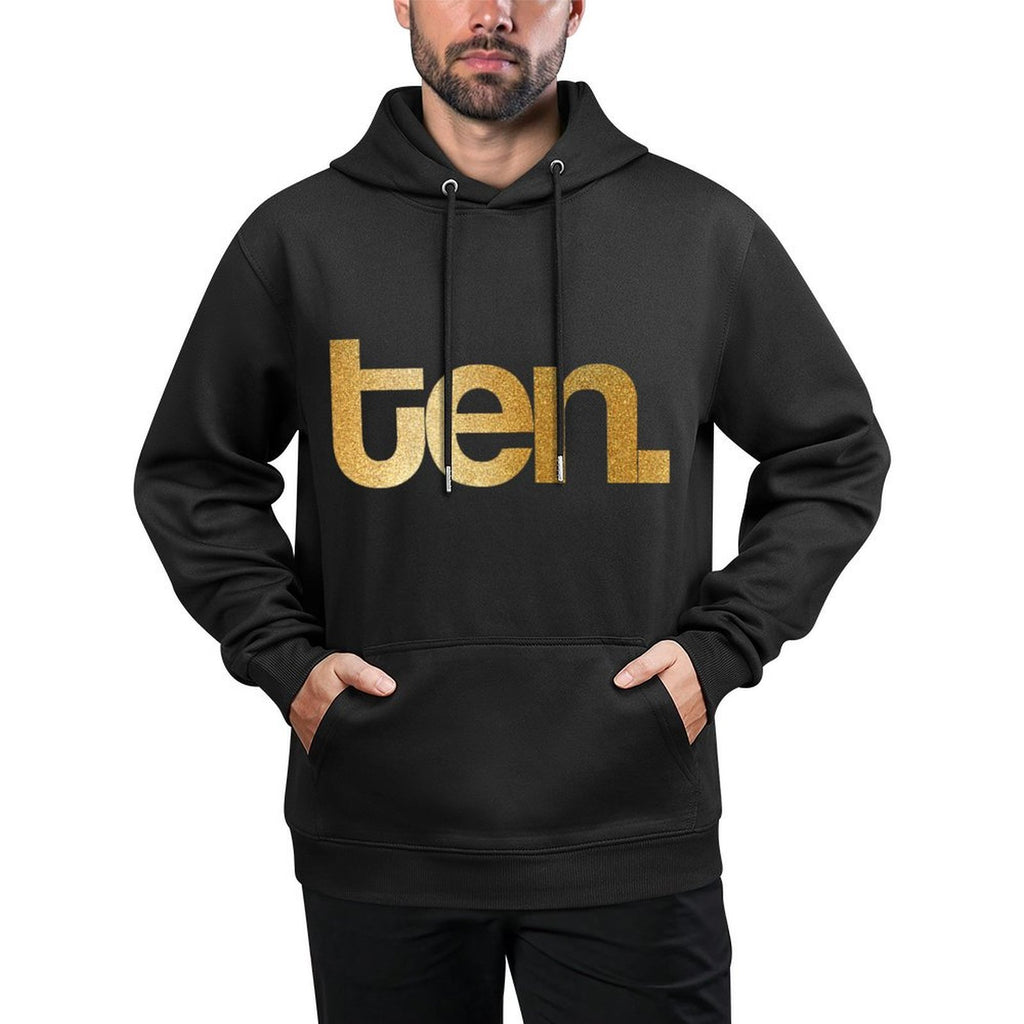 Girls Gold Ten 10th Birthday Versatile Streetwear Hoodie