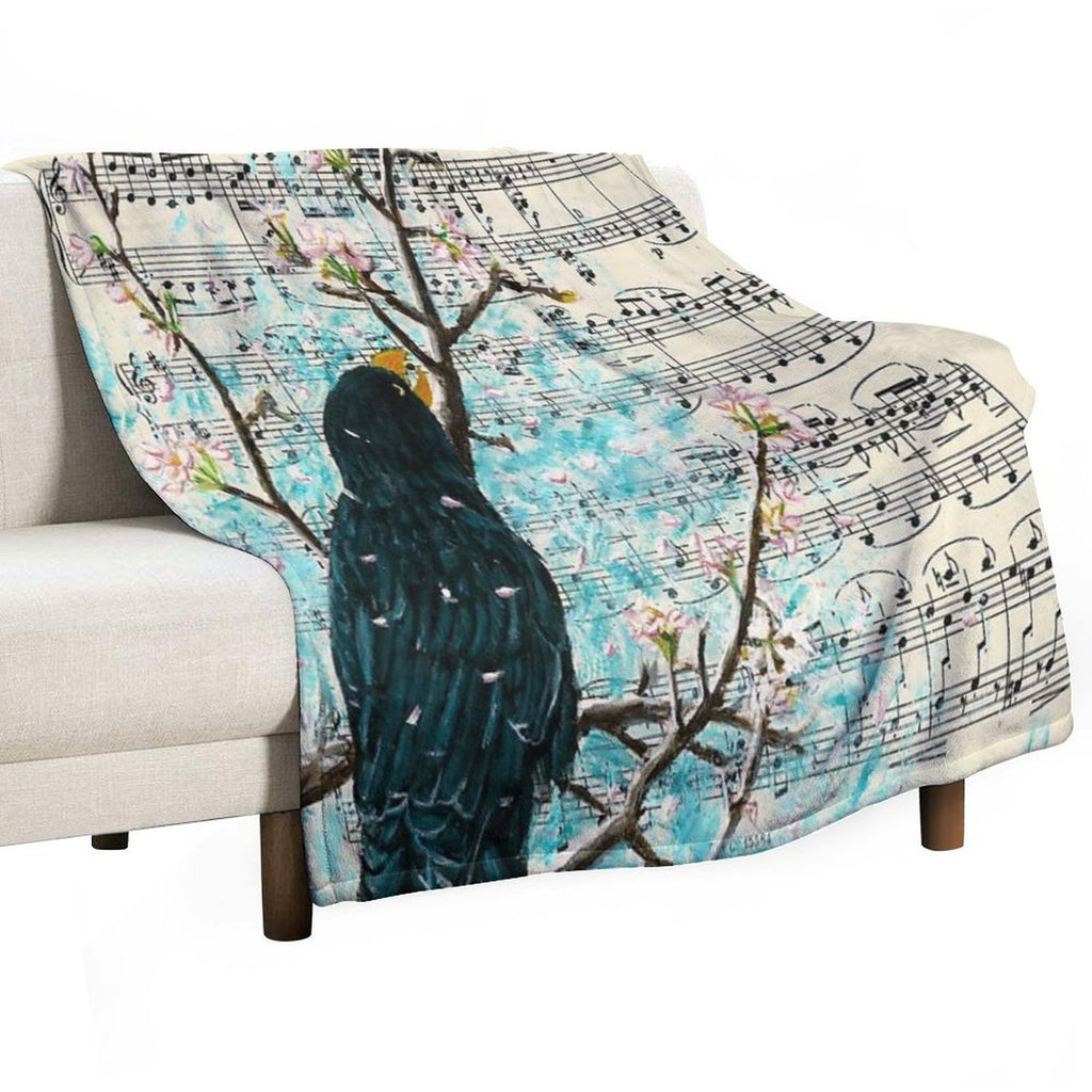 Blackbird Multi-functional Throw Blanket