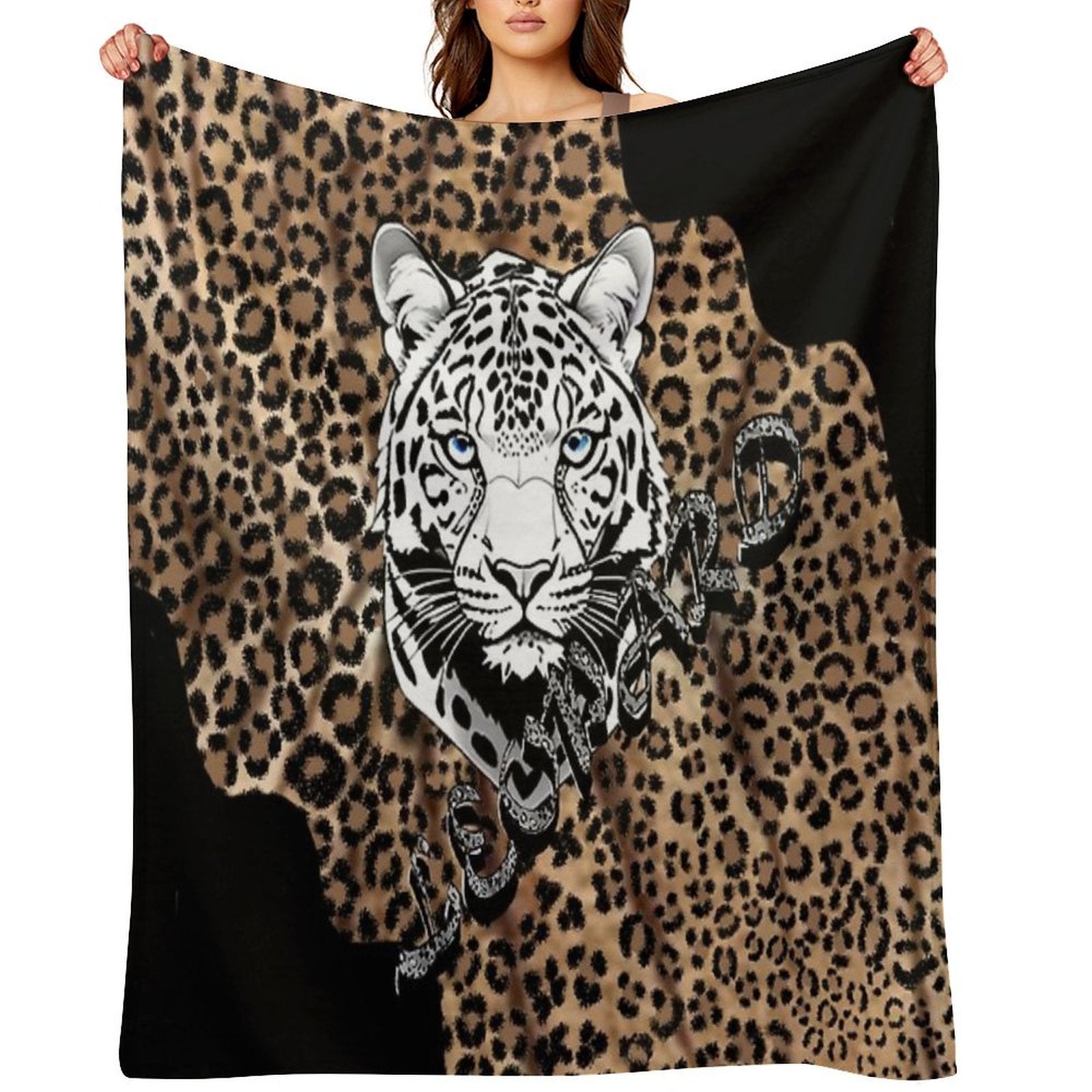 Leopard,cheetah Pattern Shrink-resistant Throw Blanket
