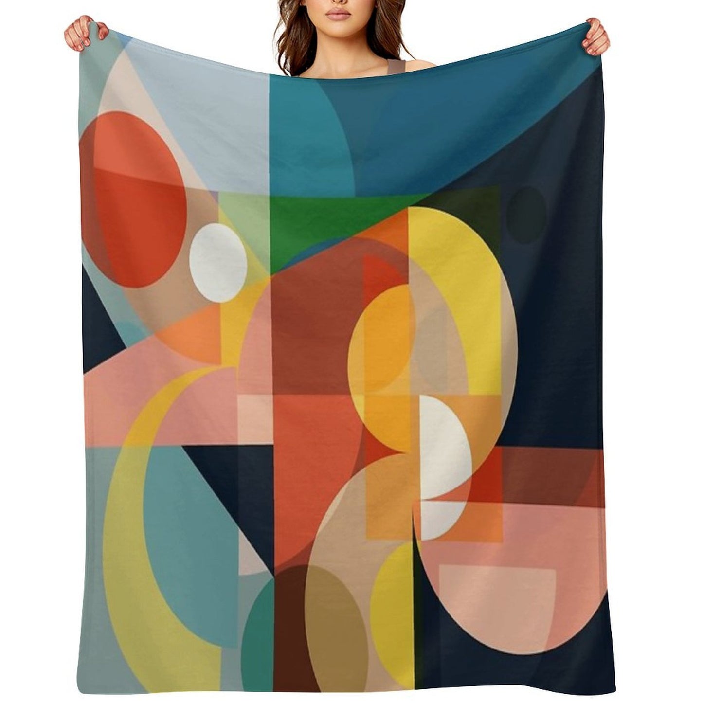 Mid Century Design 4 Machine-washable Throw Blanket