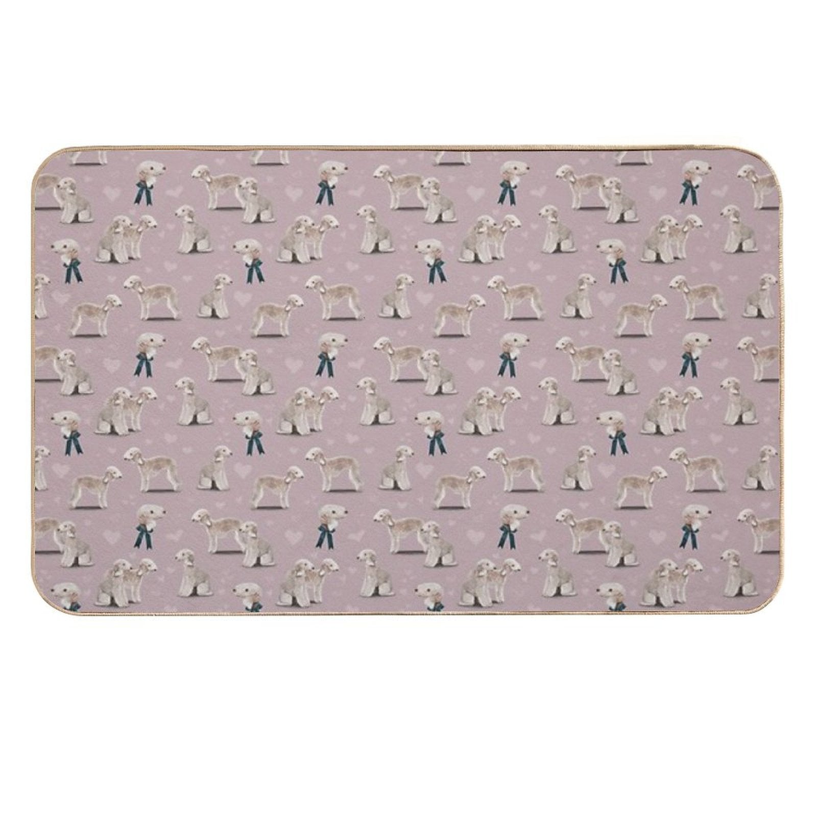 The Bedlington Terrier Dog Durable Bath Mat