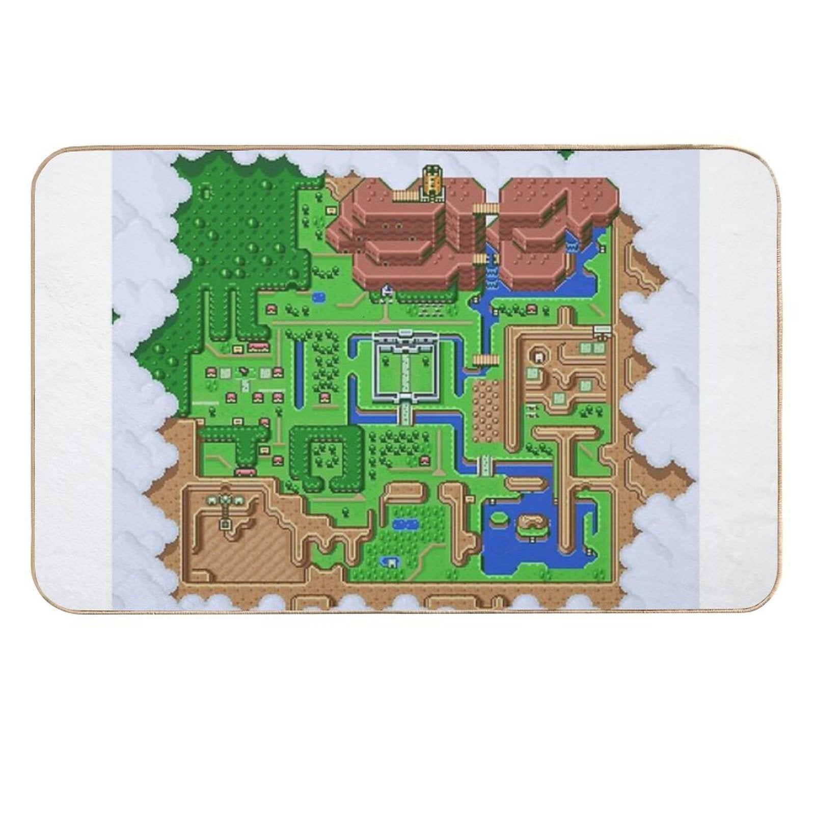 LttP World Map  Easy Maintenance Bath Mat