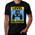 Level 21 Unlocked Gaming 21 Years Old Gamer 21st Birthday  Easy-care T-Shirt