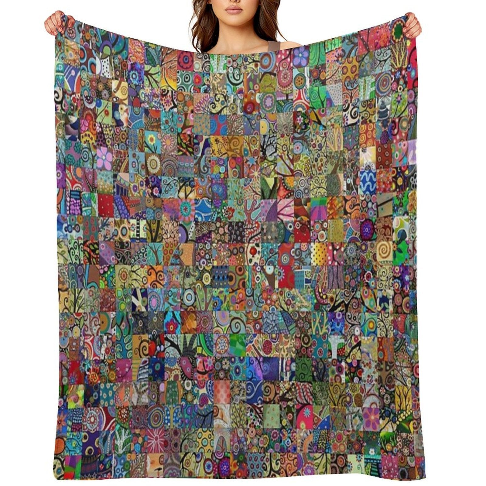 Folk Art Premium Throw Blanket