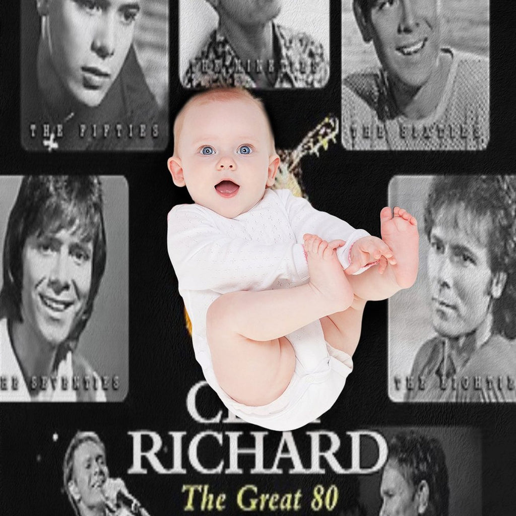 Best Clear Design of American Legend Singer Songwriter  Actor Cliff Richard Comfort Throw Blanket