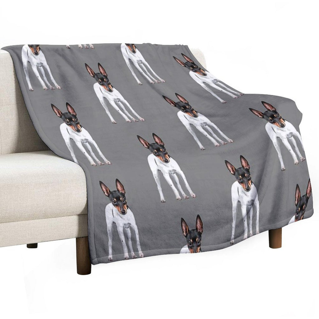 Toy Fox Terrier Versatility Throw Blanket