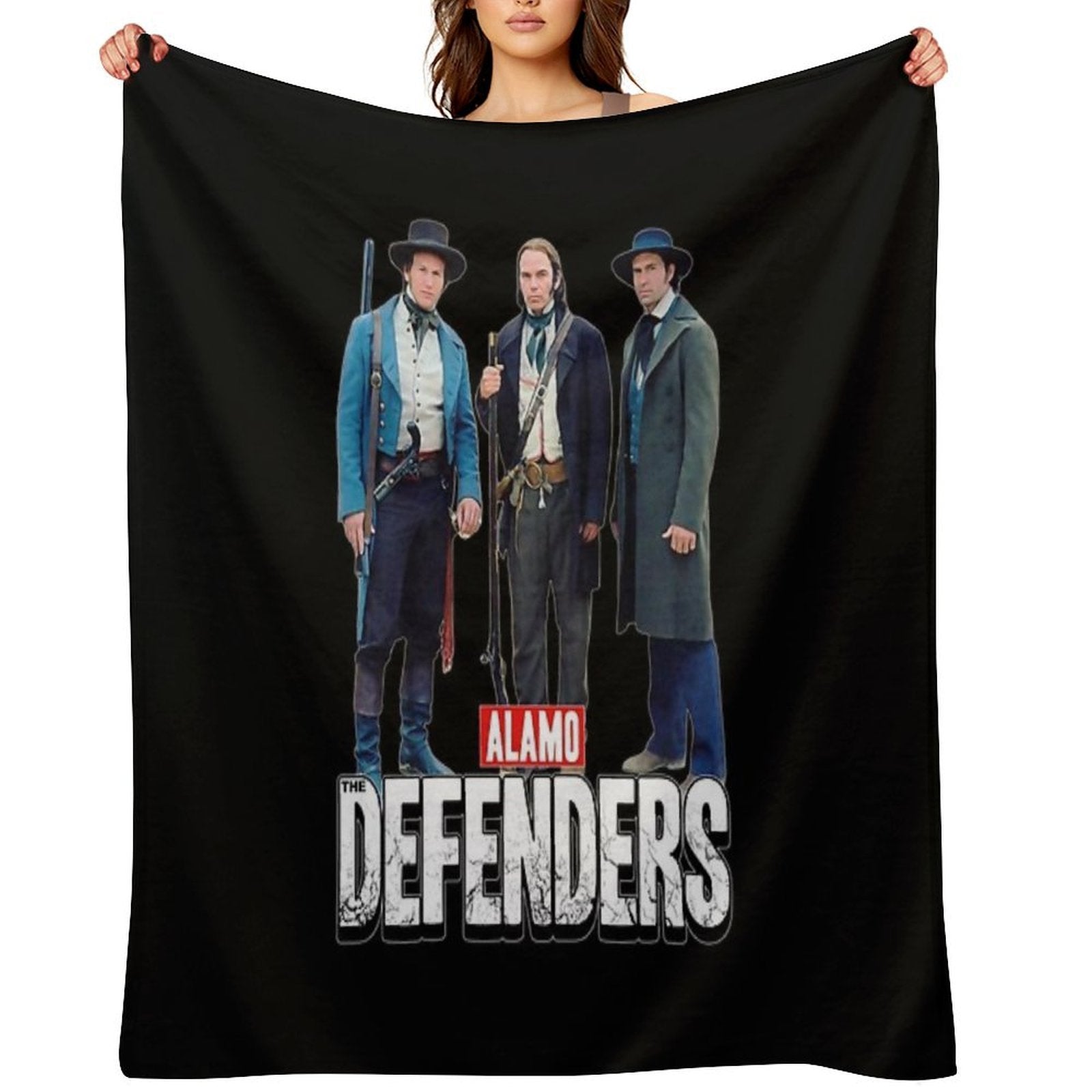 Alamo. The Defenders. Premium Throw Blanket