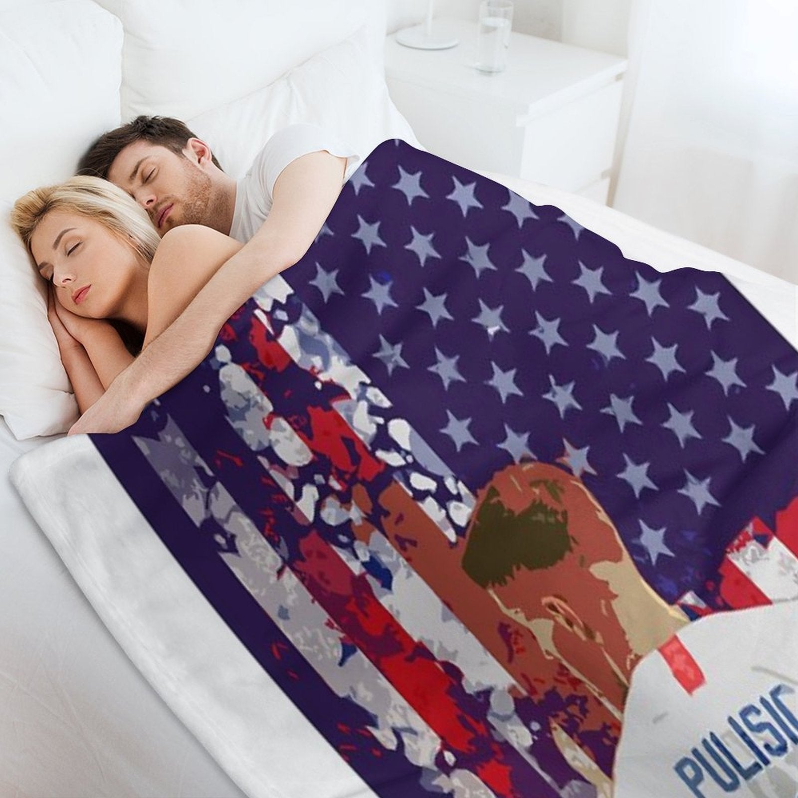 Christian Pulisic USA Poster Velvety-soft Throw Blanket