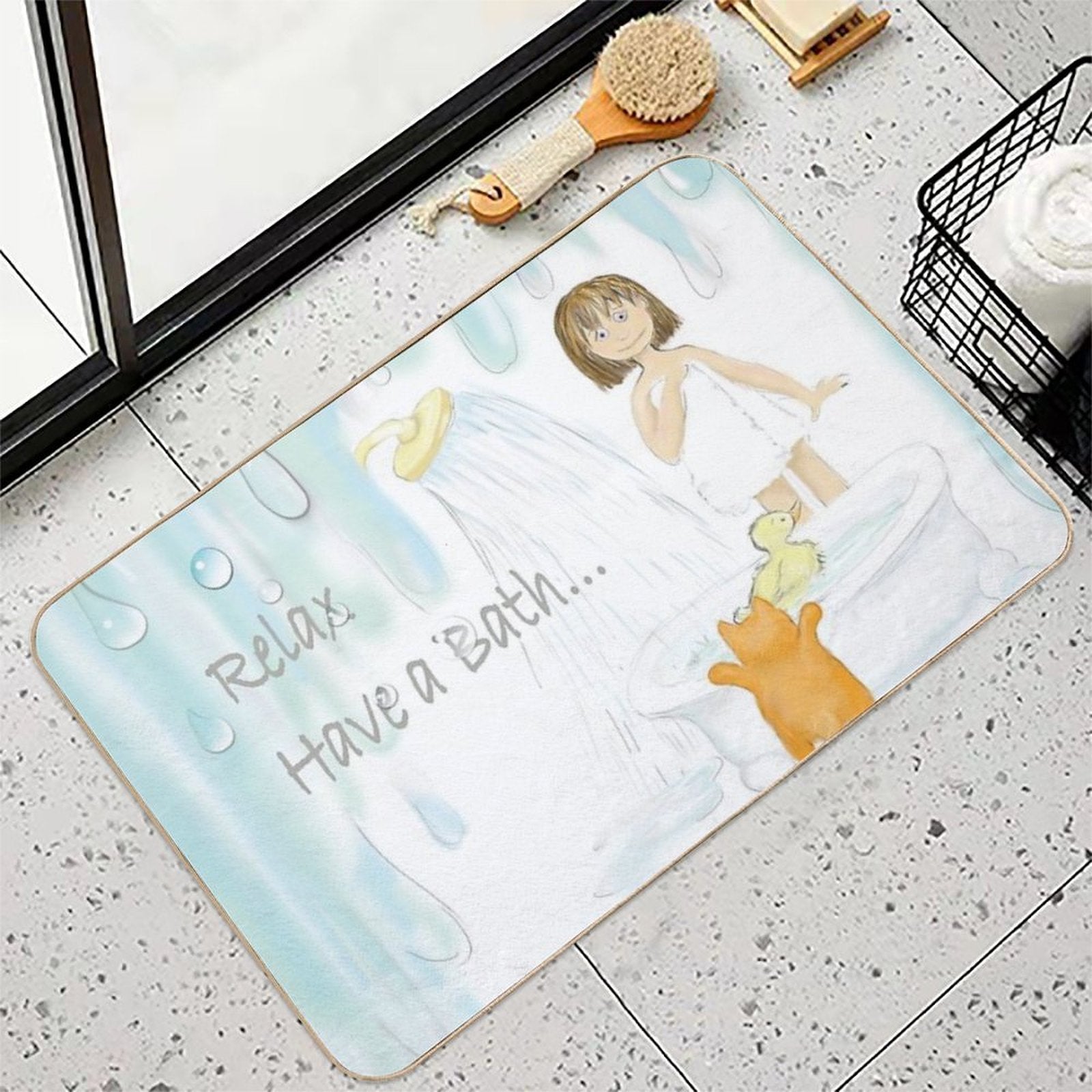Bathtime  Fade-Resistant Bath Mat
