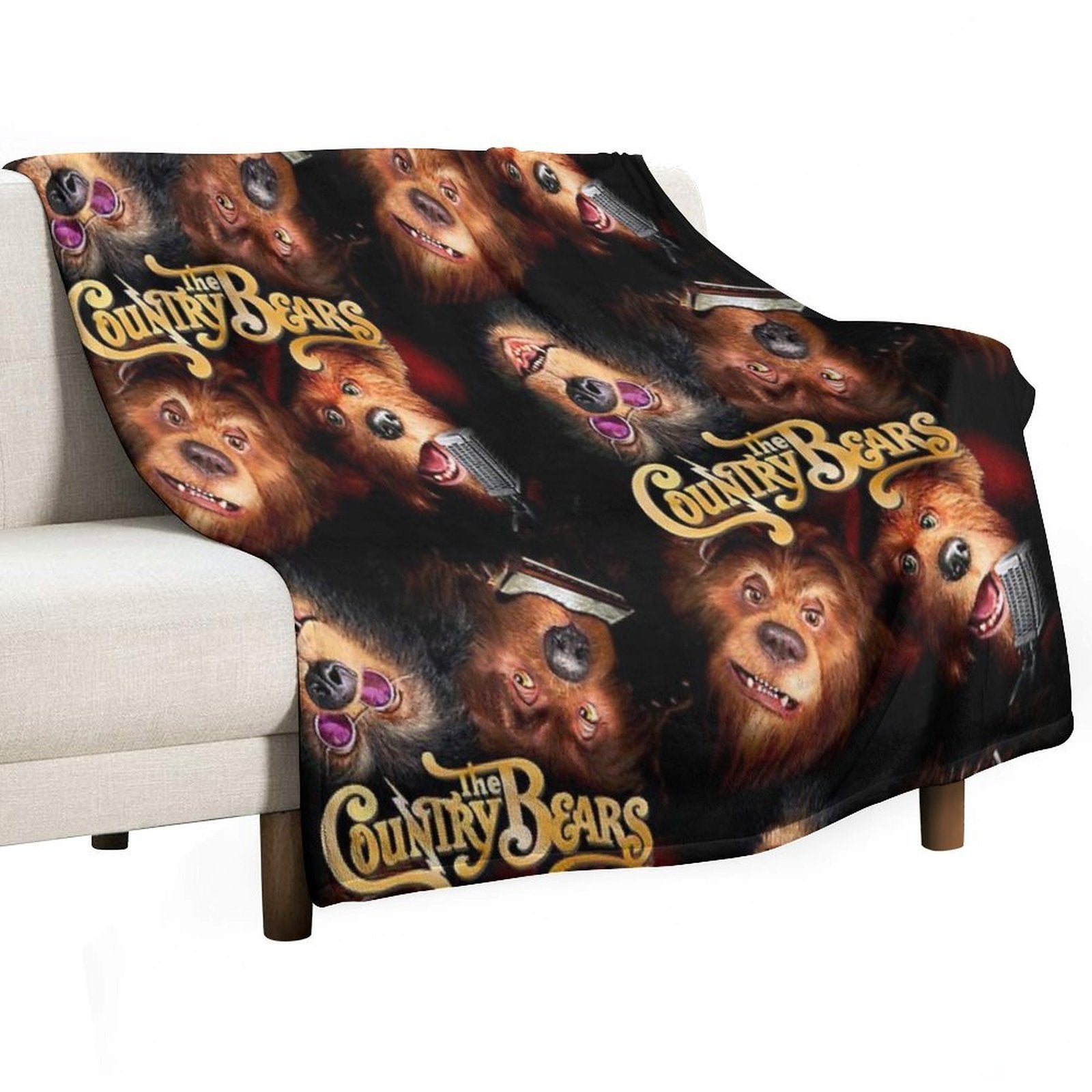 The Country Bears Travel-friendly Throw Blanket