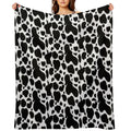 Cow Print Shrink-resistant Throw Blanket