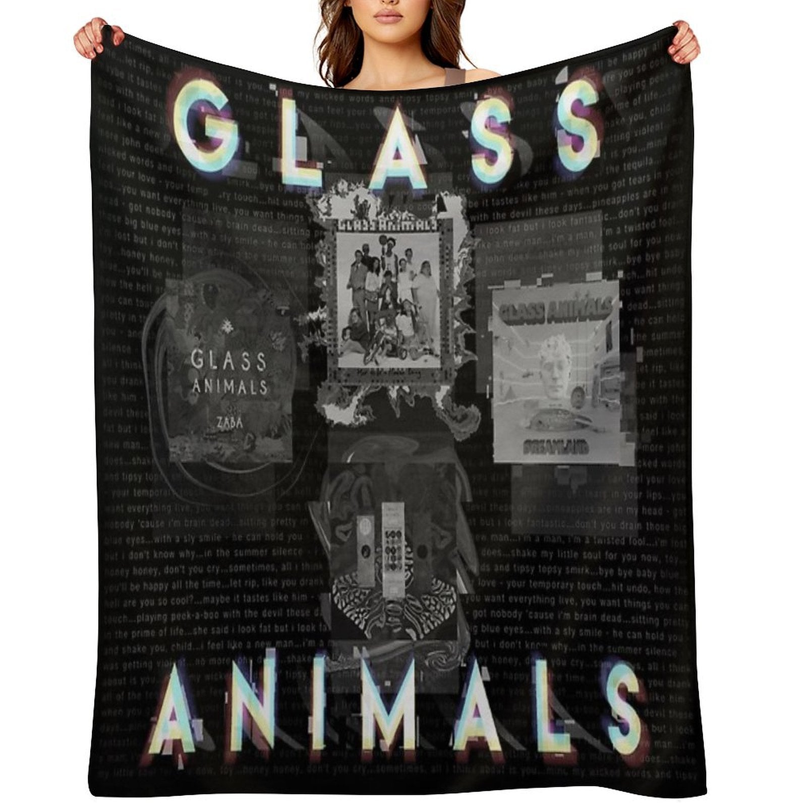 Glass Animals - 4 Album Cover Design Anti-pilling Throw Blanket