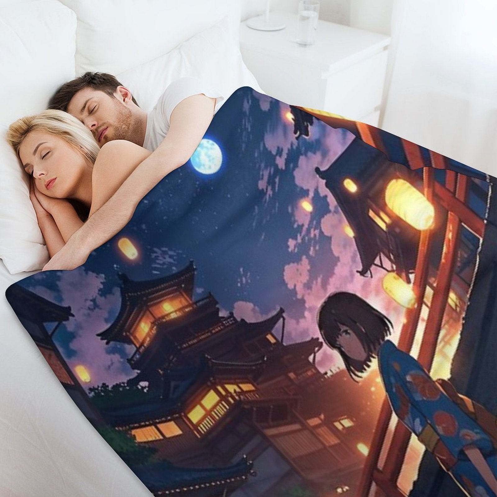 Spirited Away Night Scene All-season Throw Blanket