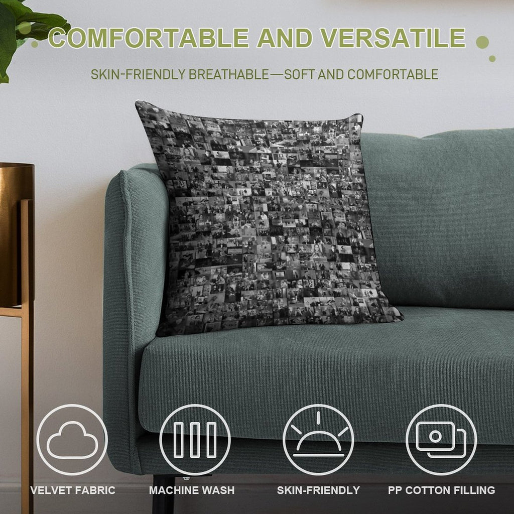 Every Episode of The Office Soft Shrink-Resistant Throw Pillow