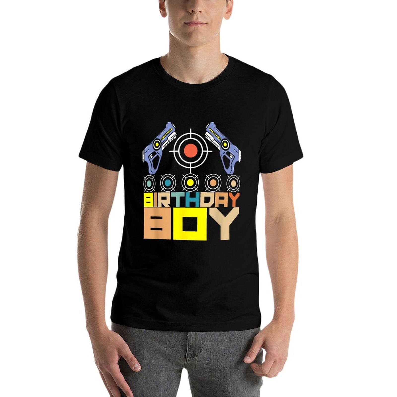 Laser Tag Birthday Boy Party Indoor Lasertag Game Player  Fade-proof Color T-Shirt