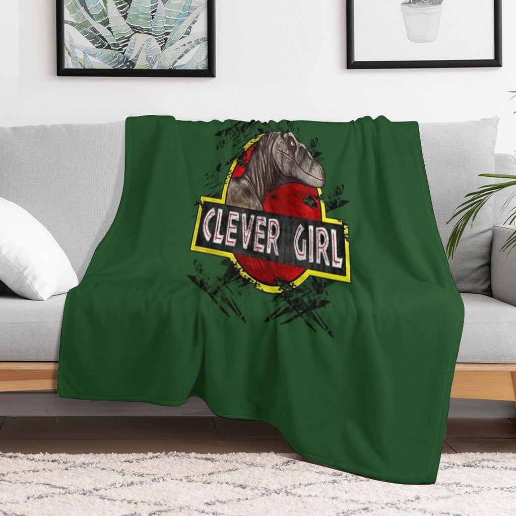 Clever Girl All-season Throw Blanket