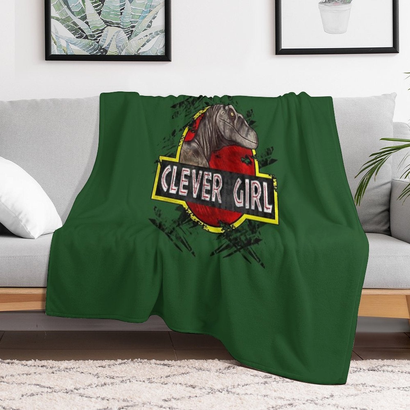 Clever Girl All-season Throw Blanket