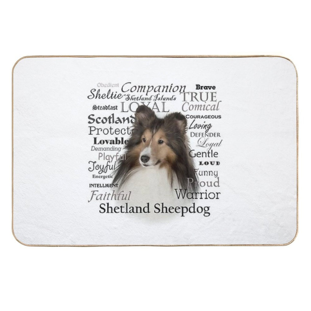 Sheltie Traits  Rapid-Drying Bath Mat